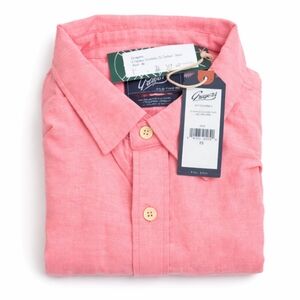 NWT Grayers Charles Stretch Oxford Shirt Pink Button Front Mens Shirt Sz Med